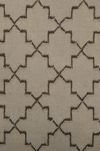 BEIGE MOROCCAN HAND WOVEN DHURRIE by Imperial Knots - Image 3