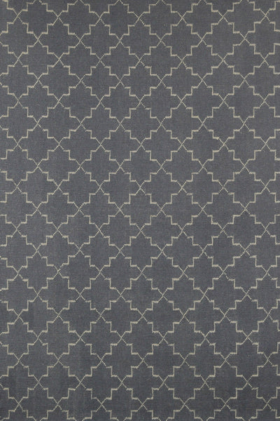 CHARCOAL GEOMETRIC HAND WOVEN DHURRIE