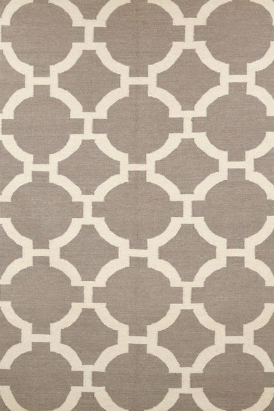 GREY LINKS HAND WOVEN DHURRIE
