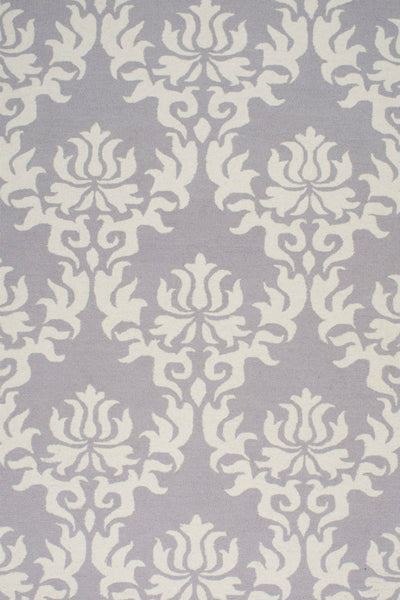 GREY AND IVORY BESPOKE HAND TUFTED CARPET