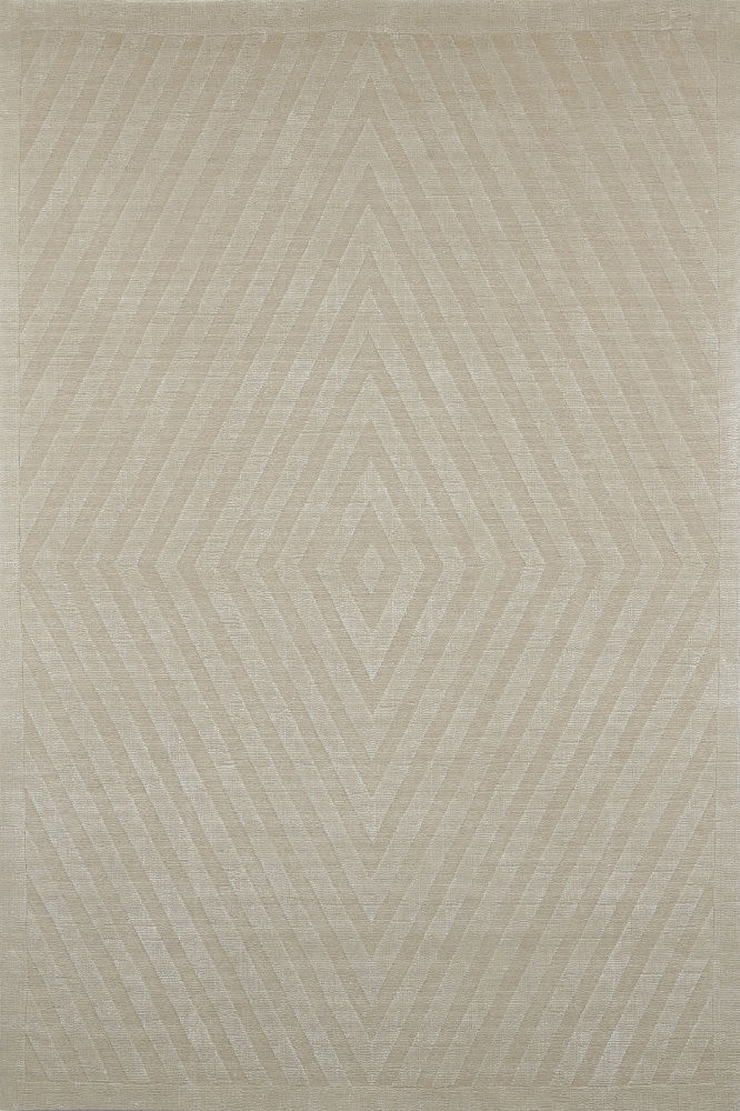 BEIGE DIAMOND HAND KNOTTED CARPET