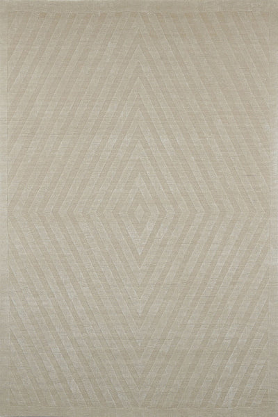 BEIGE DIAMOND HAND KNOTTED CARPET