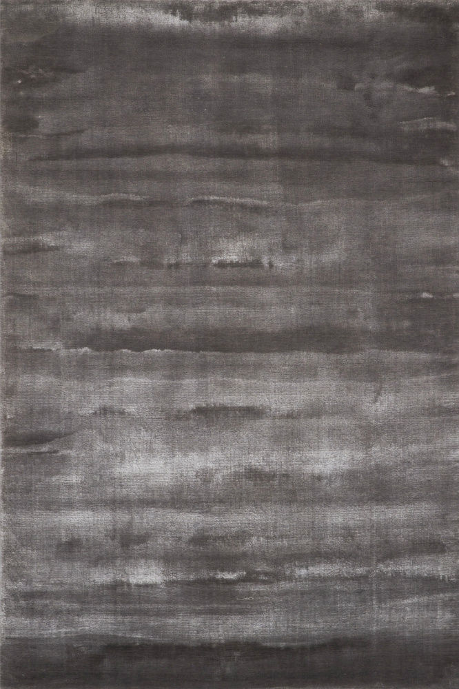 DARK GREY SOLID HAND KNOTTED CARPET