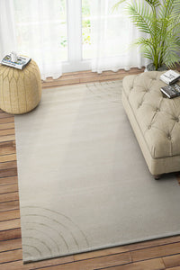 IVORY EMBOSSED SOLIDS HAND TUFTED CARPET by Imperial Knots - Image 2