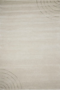 IVORY EMBOSSED SOLIDS HAND TUFTED CARPET by Imperial Knots - Image 1