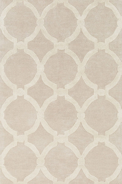 BEIGE EMBOSSED HAND TUFTED CARPET