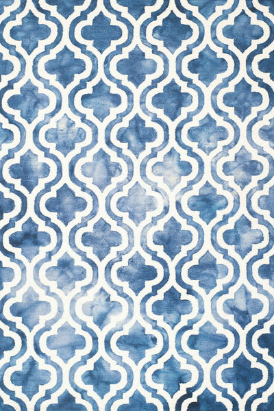 BLUE DIP DYED MOROCCAN HAND TUFTED CARPET