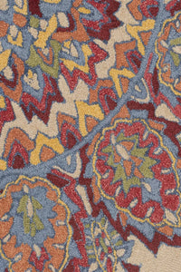 MULTICOLOR SUZANI HAND TUFTED CARPET by Imperial Knots - Image 3
