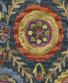 MULTICOLOR SUZANI HAND TUFTED CARPET by Imperial Knots - Image 3