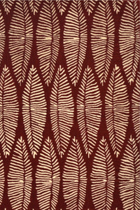 RED PAISLEY HAND TUFTED CARPET by Imperial Knots - Image 1