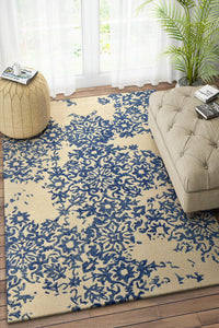 IVORY PERSIAN HAND TUFTED CARPET by Imperial Knots - Image 2