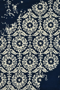 BLUE IVORY TRADITIONAL HAND TUFTED CARPET by Imperial Knots - Image 1