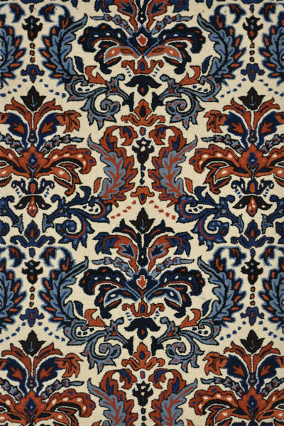 IVORY MULTICOLOR DAMASK HAND TUFTED CARPET