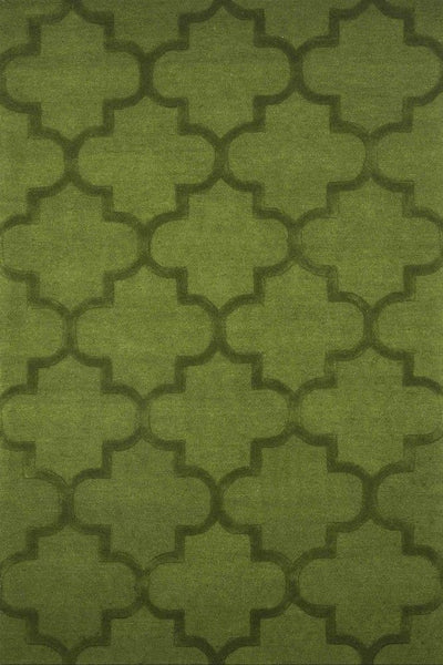 GREEN MOROCCAN HAND TUFTED CARPET