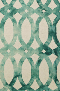 IVORY GREEN DIP DYED LOOPS HAND TUFTED CARPET by Imperial Knots - Image 3