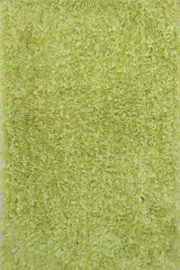 GREEN SHAGGY HAND MADE CARPET by Imperial Knots - Image 1