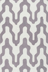 GREY AND WHITE CHEVRON HAND TUFTED CARPET by Imperial Knots - Image 3