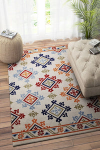 MULTICOLOR BEIGE TRADITIONAL HAND TUFTED CARPET by Imperial Knots - Image 2