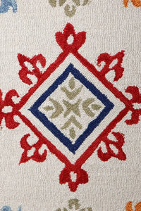 MULTICOLOR BEIGE TRADITIONAL HAND TUFTED CARPET by Imperial Knots - Image 3