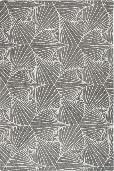 GREY AND WHITE BESPOKE HAND TUFTED CARPET