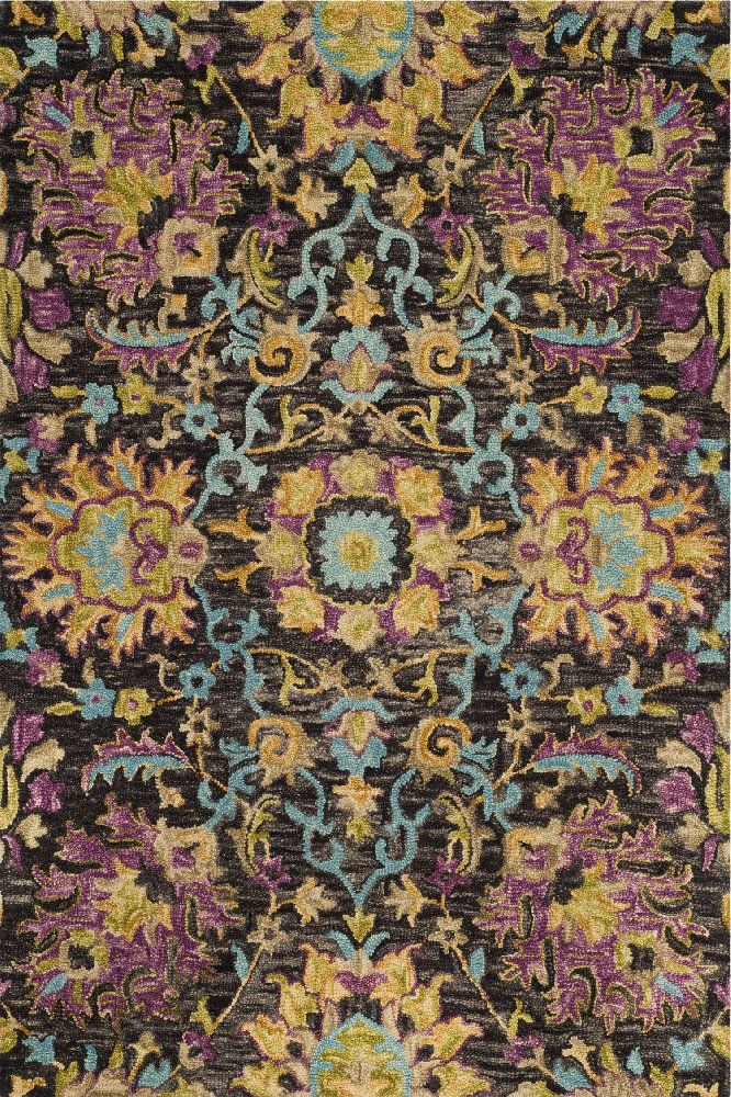 BROWN MULTICOLOR SUZANI HAND TUFTED CARPET by Imperial Knots - Image 1