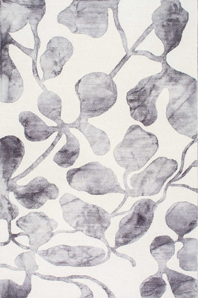 GREY AND IVORY DIP DYED HAND TUFTED CARPET
