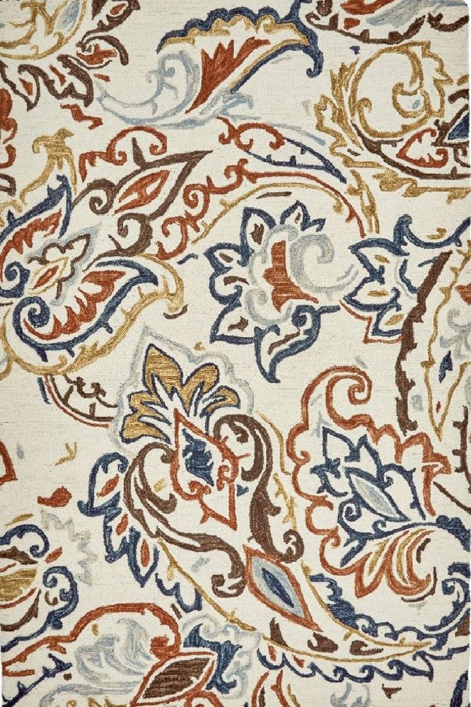IVORY MULTICOLOR SUZANI HAND TUFTED CARPET