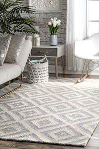 GREY PIXEL HAND TUFTED CARPET by Imperial Knots - Image 2
