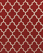 RED MOROCCAN HAND TUFTED CARPET