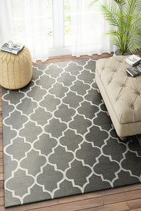 GREY MOROCCAN HAND TUFTED CARPET by Imperial Knots - Image 2