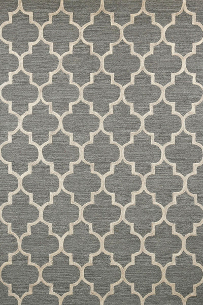 GREY MOROCCAN HAND TUFTED CARPET