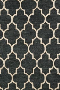BLACK MOROCCAN HAND TUFTED CARPET by Imperial Knots - Image 3