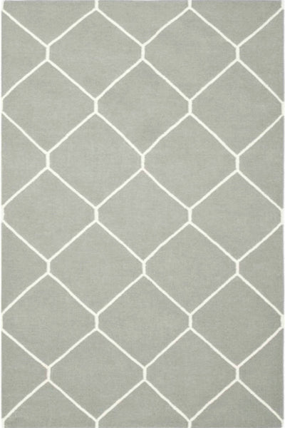GREY TRELLIS HAND TUFTED CARPET