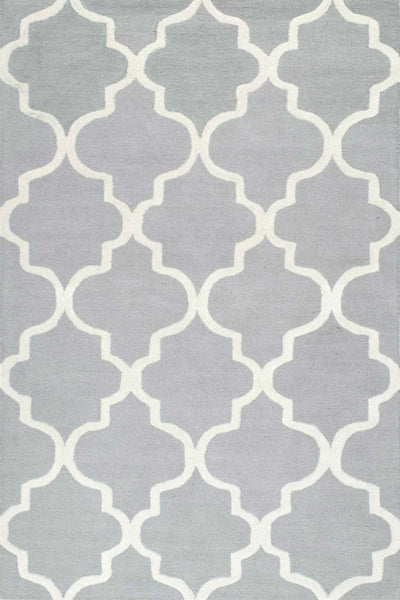 GREY MOROCCAN HAND TUFTED CARPET
