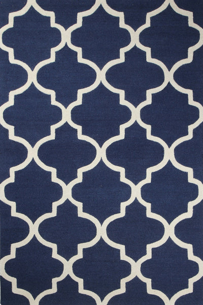 BLUE MOROCCAN HAND TUFTED CARPET