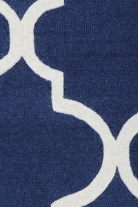 BLUE MOROCCAN HAND TUFTED CARPET by Imperial Knots - Image 3