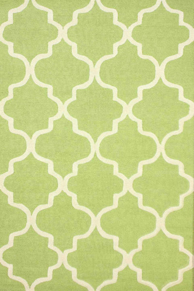 GREEN MOROCCAN HAND TUFTED CARPET