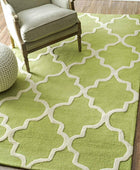 GREEN MOROCCAN HAND TUFTED CARPET - Imperial Knots