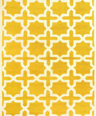 YELLOW TRELLIS HAND TUFTED CARPET - Imperial Knots