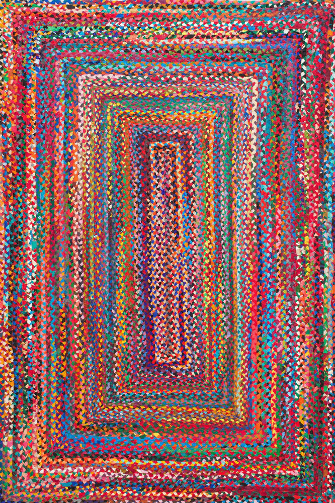 MULTICOLOR CHINDI HAND WOVEN DHURRIE