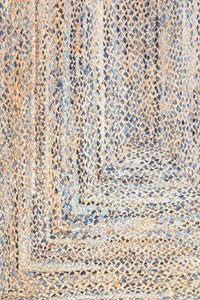 BEIGE GREY CHINDI HAND WOVEN DHURRIE by Imperial Knots - Image 3