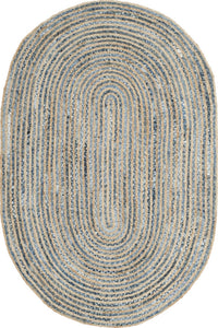 GREY CHINDI HAND WOVEN DHURRIE by Imperial Knots - Image 1