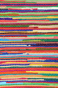 MULTICOLOR CHINDI JUTE HAND WOVEN DHURRIE by Imperial Knots - Image 4