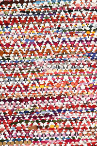 MULTICOLOR CHINDI HAND WOVEN DHURRIE by Imperial Knots - Image 3