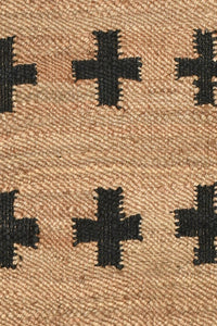 NATURAL CROSS JUTE HAND WOVEN DHURRIE by Imperial Knots - Image 3