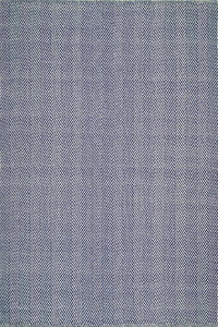IVORY BLUE STRIPES KILIM HAND WOVEN DHURRIE by Imperial Knots - Image 1