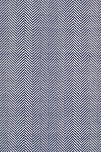 IVORY BLUE STRIPES KILIM HAND WOVEN DHURRIE by Imperial Knots - Image 3