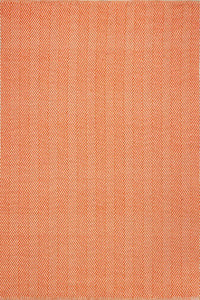 Ivory and orange stripes kilim hand woven dhurrie wool hand-woven rug for