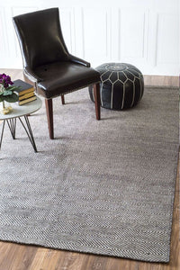 IVORY AND GREY KILIM HAND WOVEN DHURRIE by Imperial Knots - Image 2