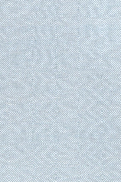 IVORY AND BLUE KILIM HAND WOVEN DHURRIE